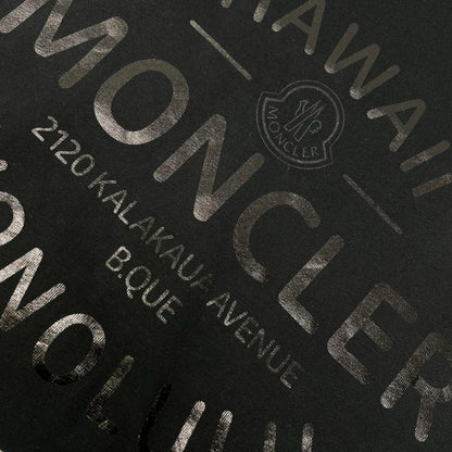 MONCLER 23 Black HAWAII Logo T-Shirt