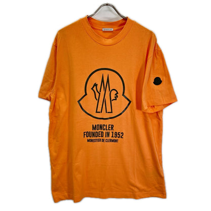 MONCLER 21 Orange Logo T-Shirt Size XL