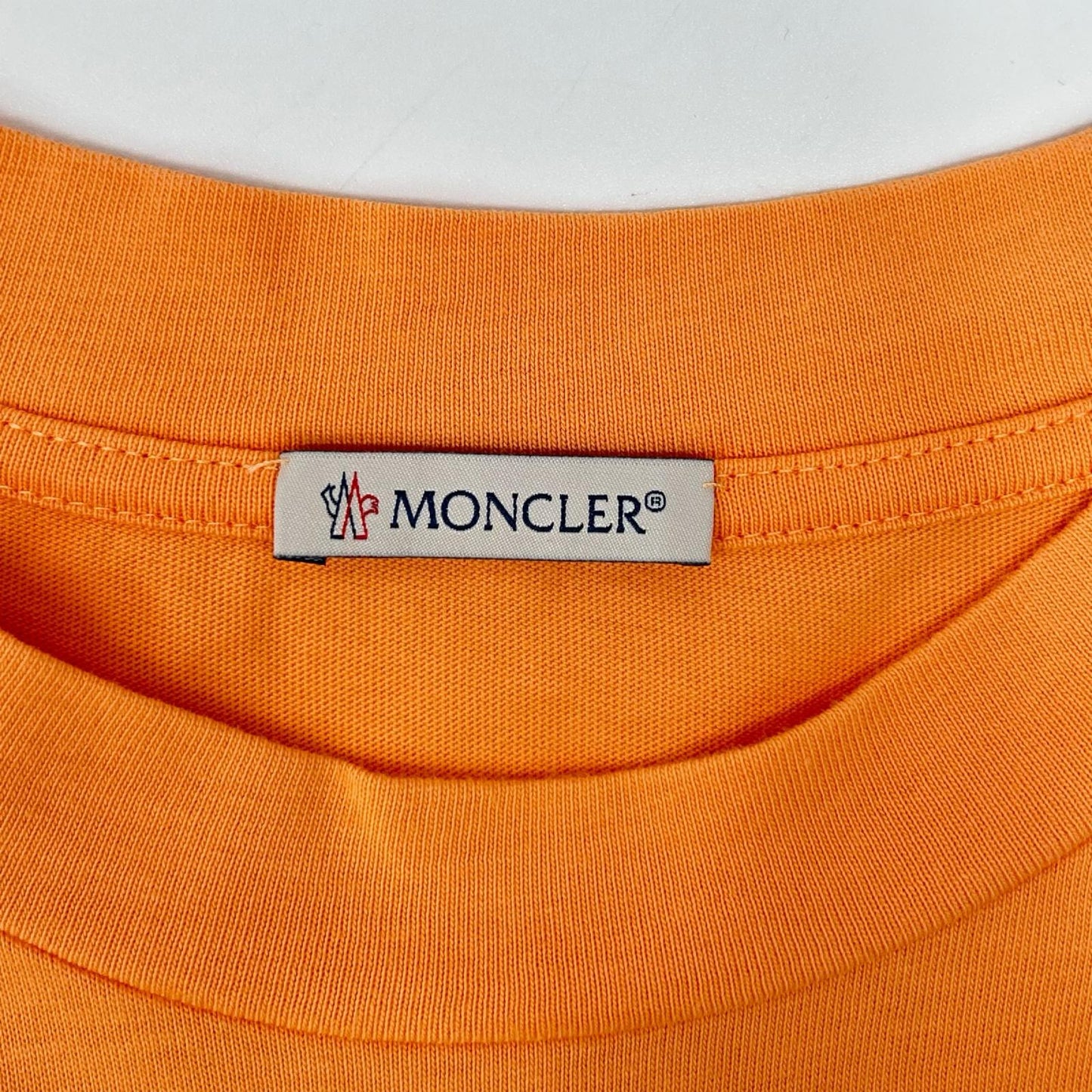 MONCLER 21 Orange Logo T-Shirt Size XL