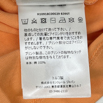MONCLER 21 Orange Logo T-Shirt Size XL