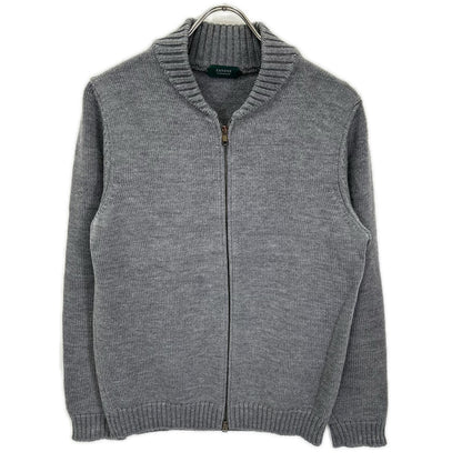 ZANONE 5-Gauge Wool Zip-Up Jacket Gray Size 50