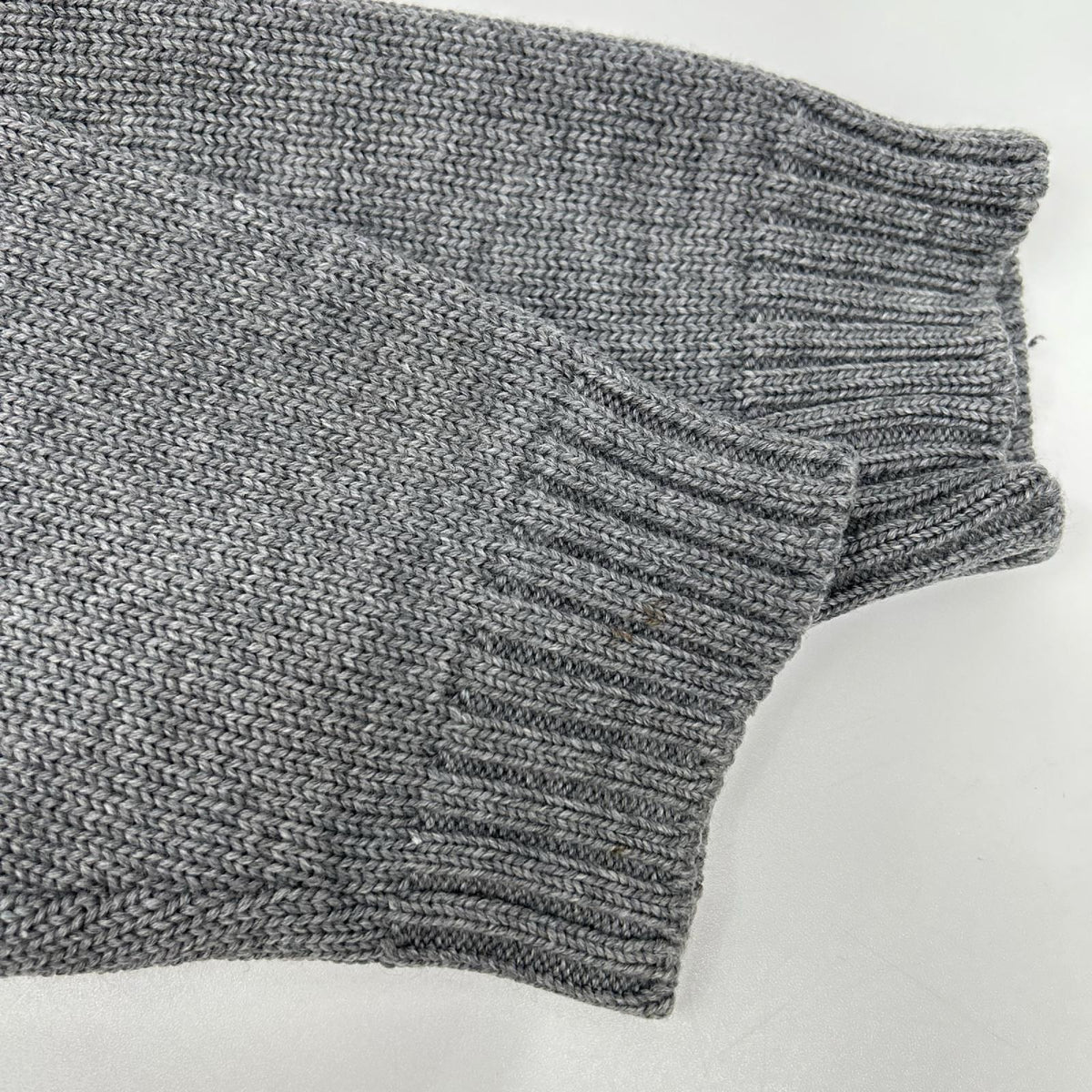 ZANONE 5-Gauge Wool Zip-Up Jacket Gray Size 50