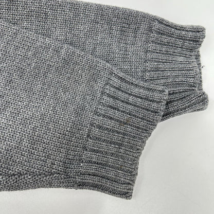 ZANONE 5-Gauge Wool Zip-Up Jacket Gray Size 50