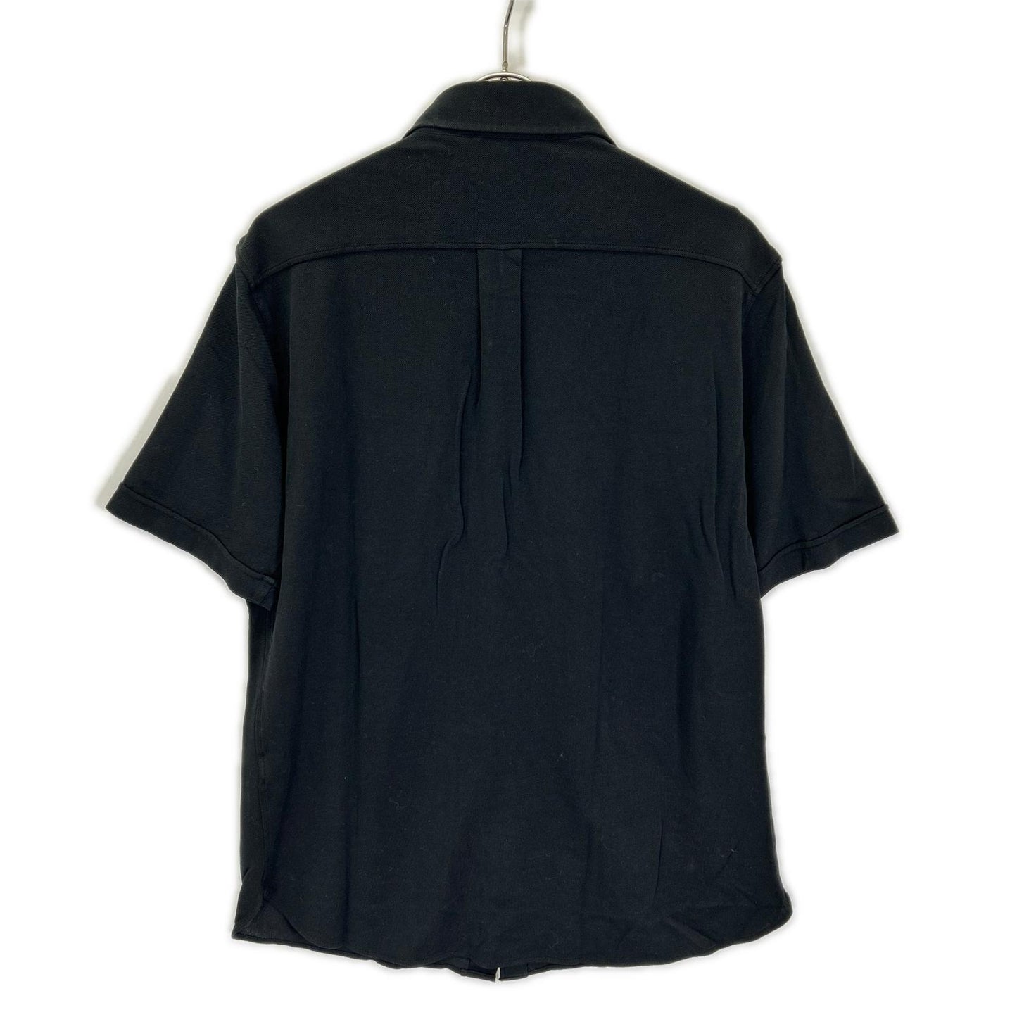 FILIPPO DE LAURENTIIS Cotton Front Shirt Black Size 52