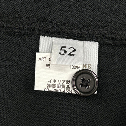 FILIPPO DE LAURENTIIS Cotton Front Shirt Black Size 52