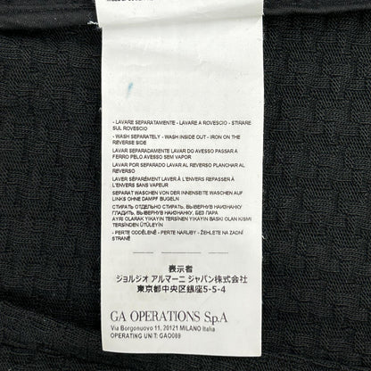 EMPORIOARMANI Honeycomb Jacquard Jacket Black Size 54