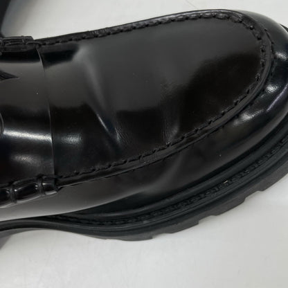 TOD'S Leather Penny Loafers Black Size 5 1/2