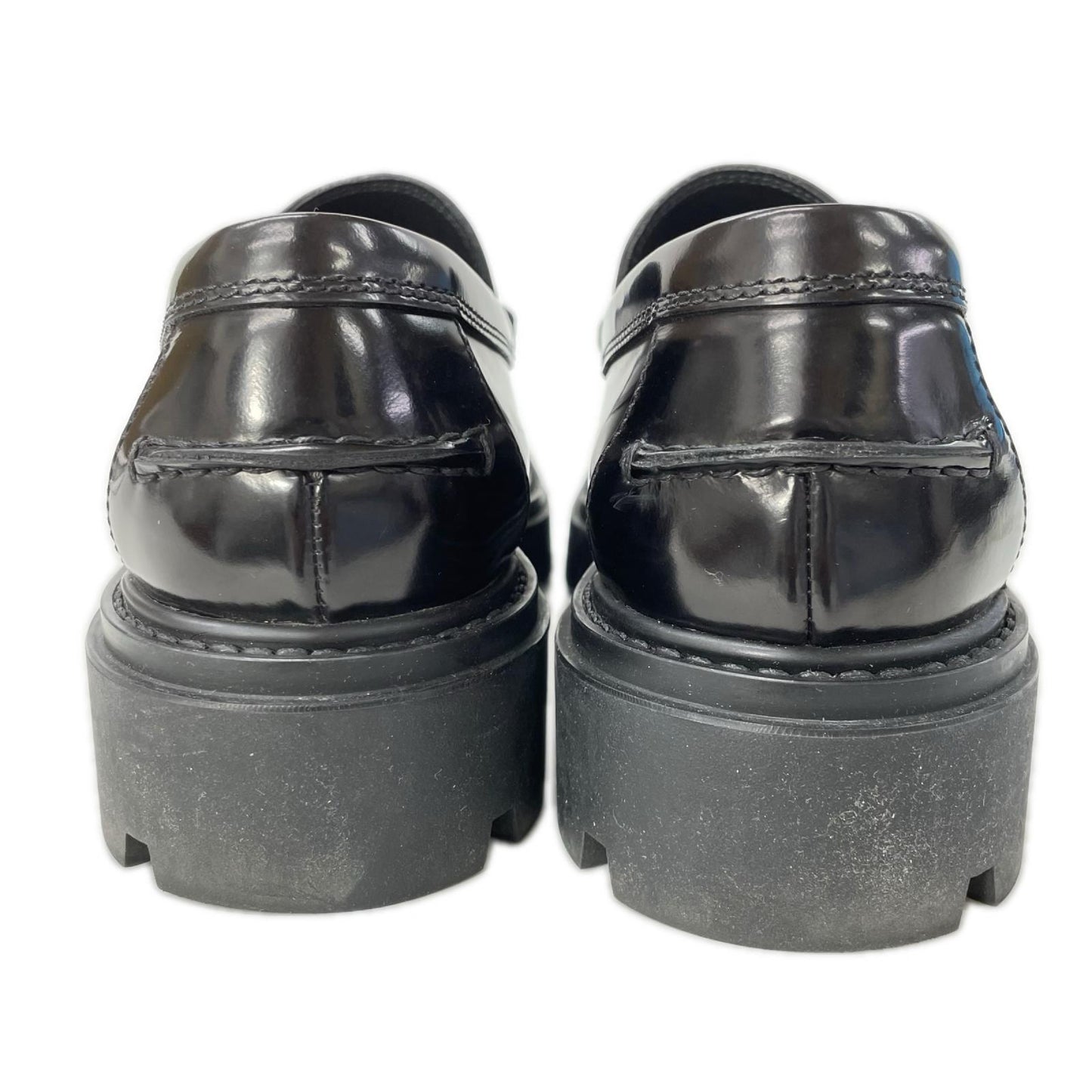 TOD'S Leather Penny Loafers Black Size 5 1/2