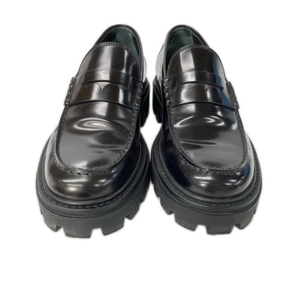 TOD'S Leather Penny Loafers Black Size 5 1/2