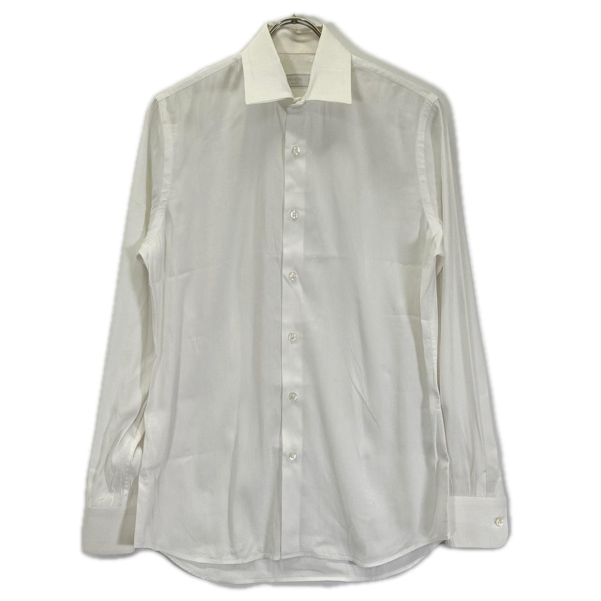 PRADA 22 Stretch Poplin Shirt White Size 38/15