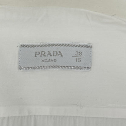 PRADA 22 Stretch Poplin Shirt White Size 38/15