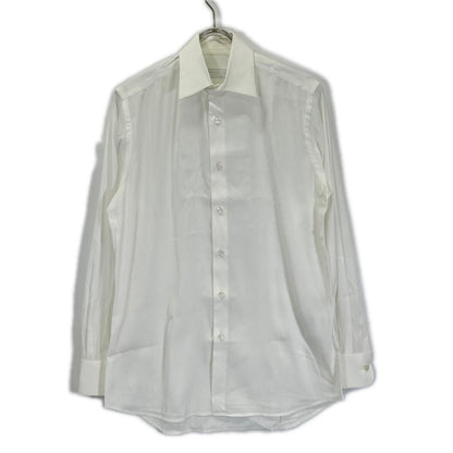 PRADA 2018 White Cotton Long Sleeve Shirt Size 38/15