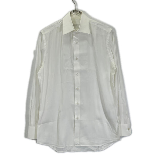 PRADA 2018 White Cotton Long Sleeve Shirt Size 38/15
