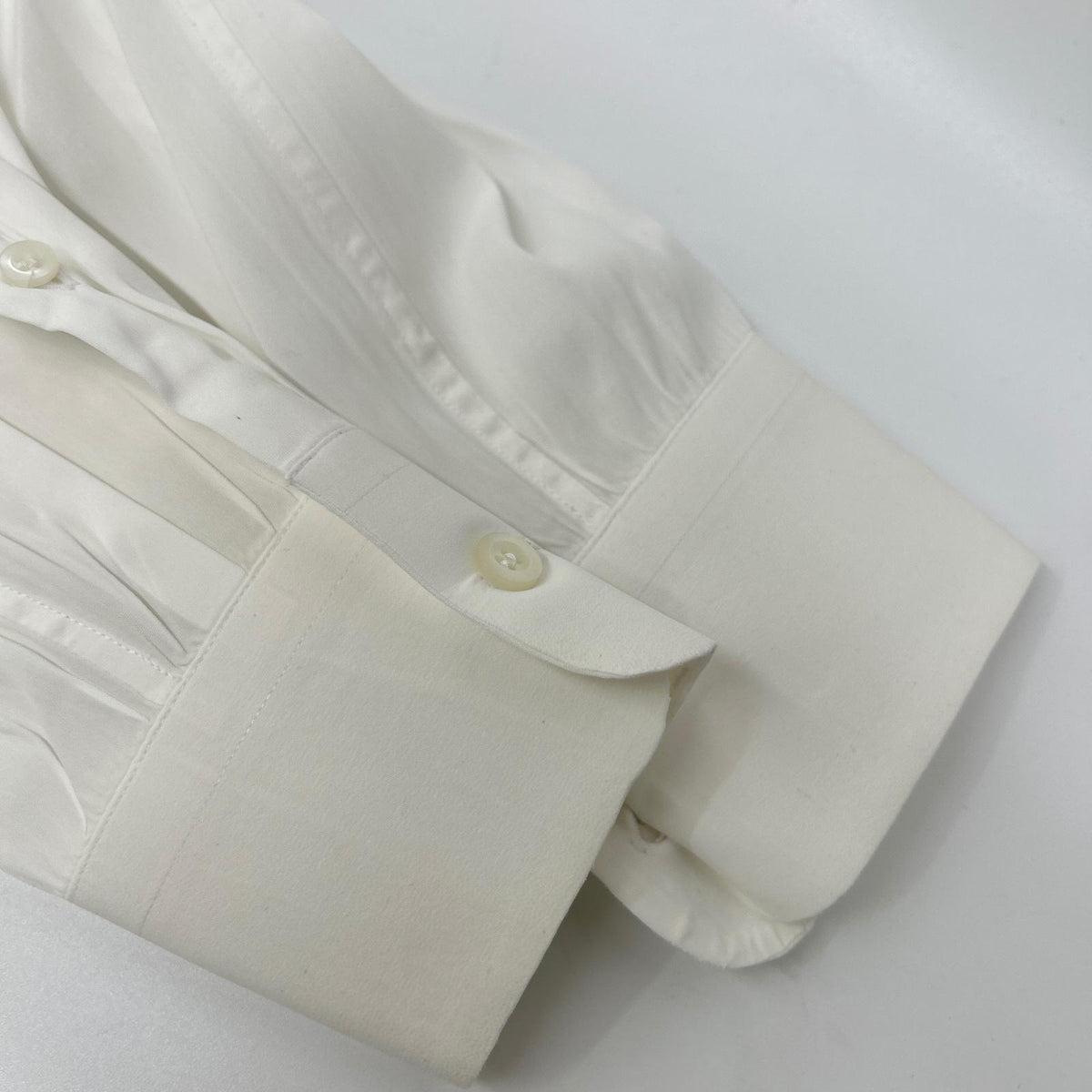 PRADA 2018 White Cotton Long Sleeve Shirt Size 38/15