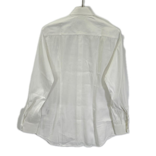 PRADA 2018 White Cotton Long Sleeve Shirt Size 38/15