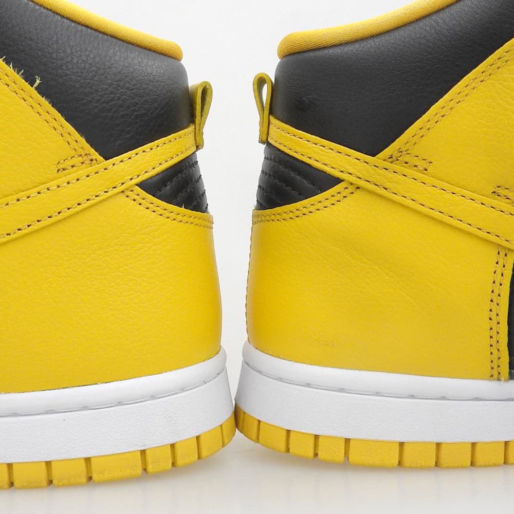 NIKE Dunk HI Retro PRM Sneakers Yellow/Black Size 8.5(US)