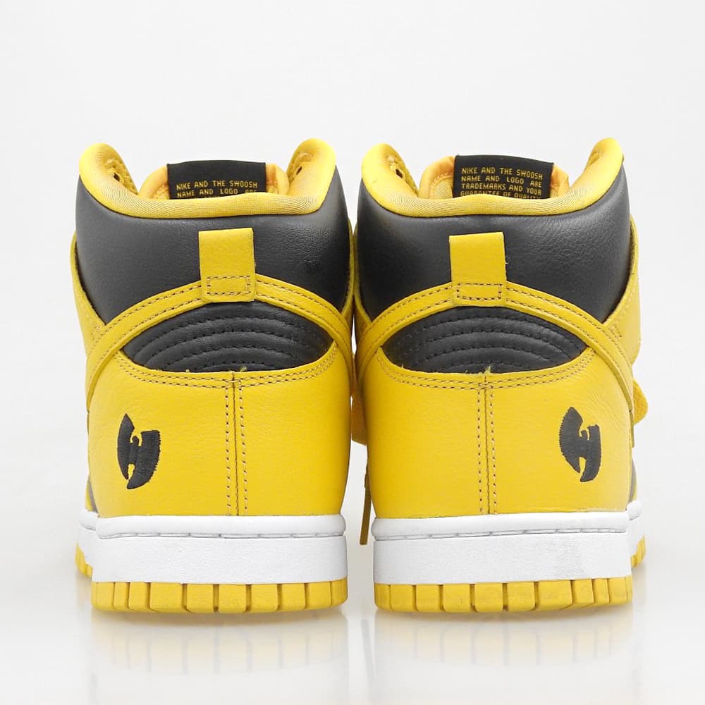 NIKE Dunk HI Retro PRM Sneakers Yellow/Black Size 8.5(US)