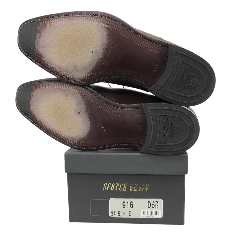 SCOTCH GRAIN ODESSA Calf Straight Sneakers Brown Size 24 1/2