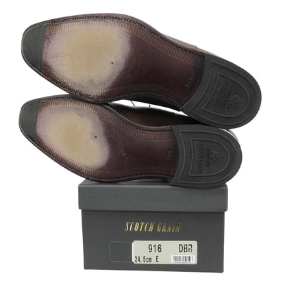SCOTCH GRAIN ODESSA Calf Straight Sneakers Brown Size 24 1/2