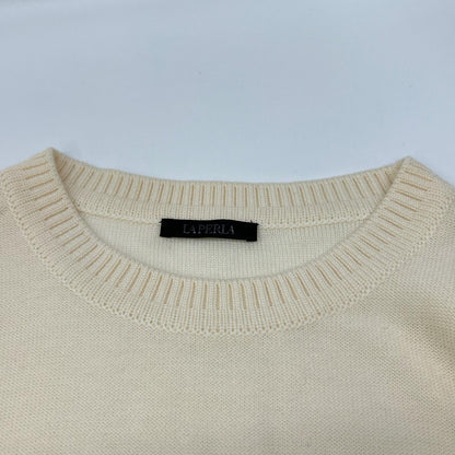 LAPERLA Ivory Wool Knit Sweater Size M