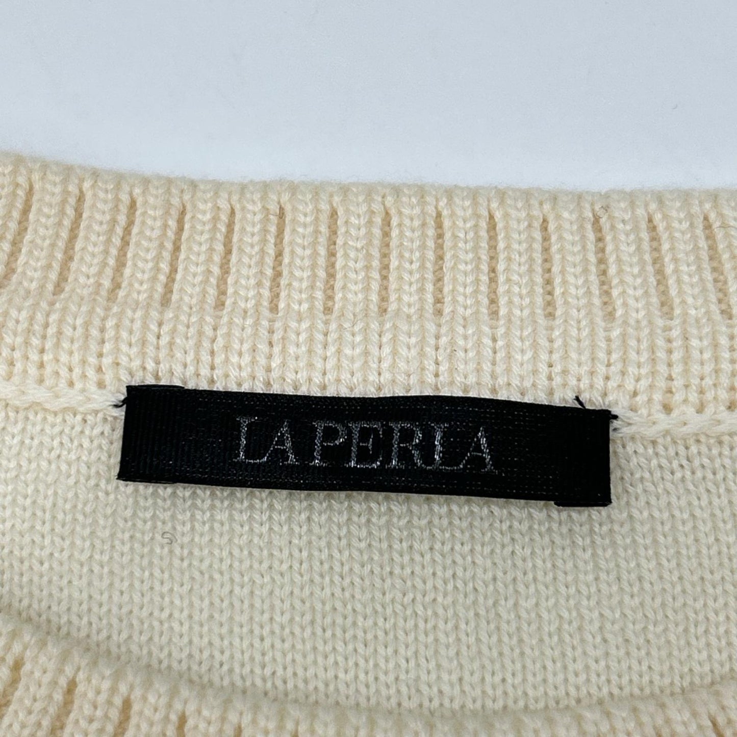 LAPERLA Ivory Wool Knit Sweater Size M