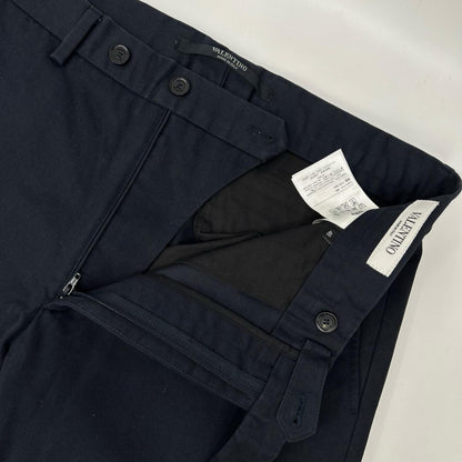 VALENTINO Navy Cotton Pants JV0RCG5525T Size 46