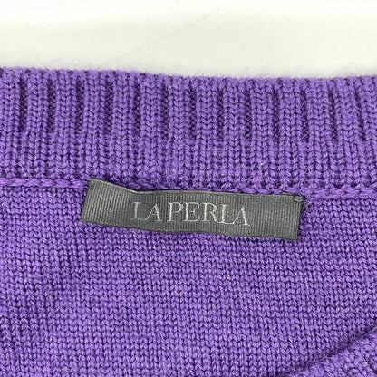 LAPERLA Purple Wool Knit Sweater Size M