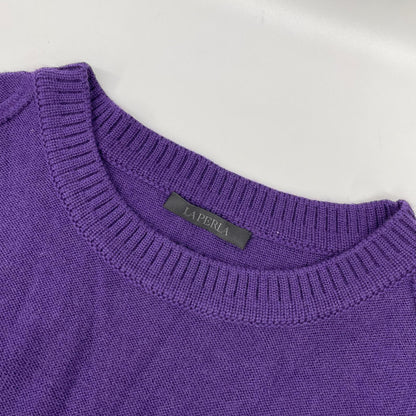 LAPERLA Purple Wool Knit Sweater Size M