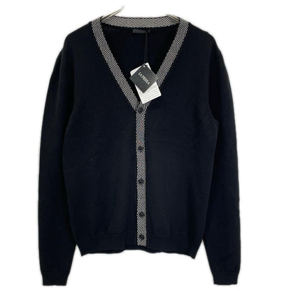 LAPERLA Black Wool Cardigan Size L