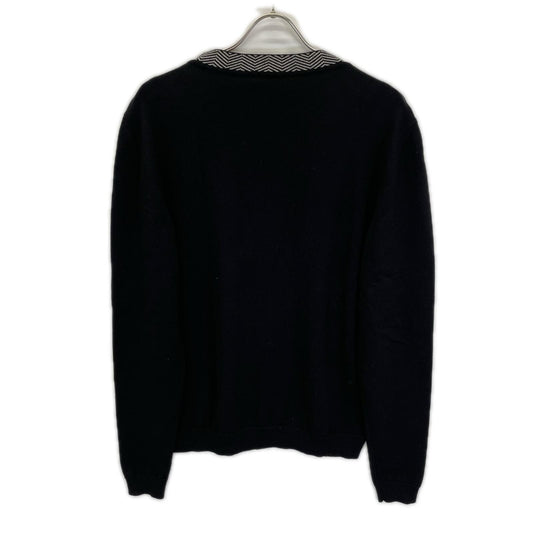 LAPERLA Black Wool Cardigan Size L