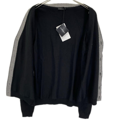 LAPERLA Black Wool Cardigan Size L