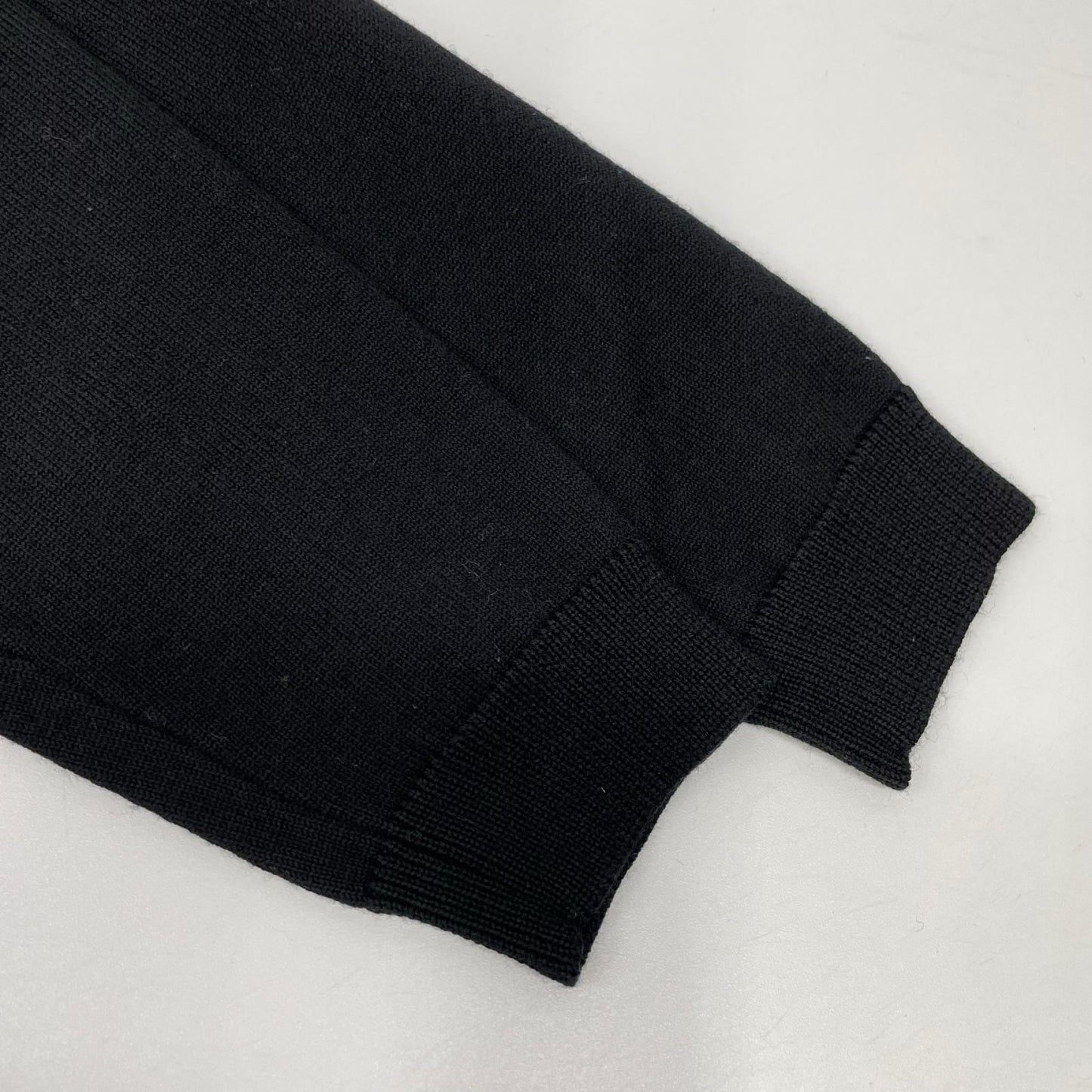 LAPERLA Black Wool Cardigan Size L