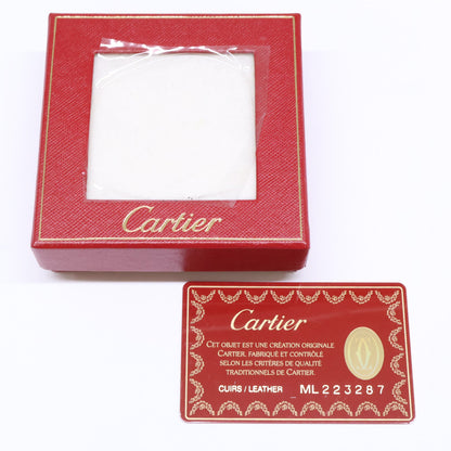 Cartier Must Line Leather Coin Case Bordeaux