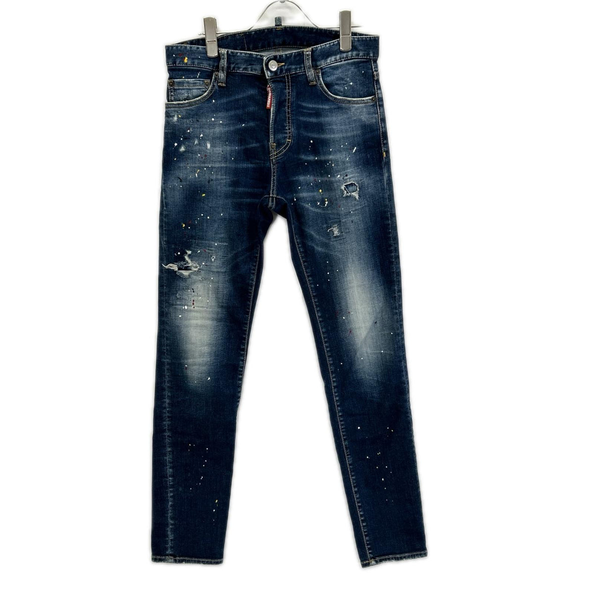 DSQUARED2 Regular Jean Button-Fly Denim Jeans Indigo Size 42