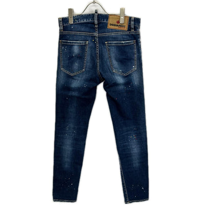 DSQUARED2 Regular Jean Button-Fly Denim Jeans Indigo Size 42