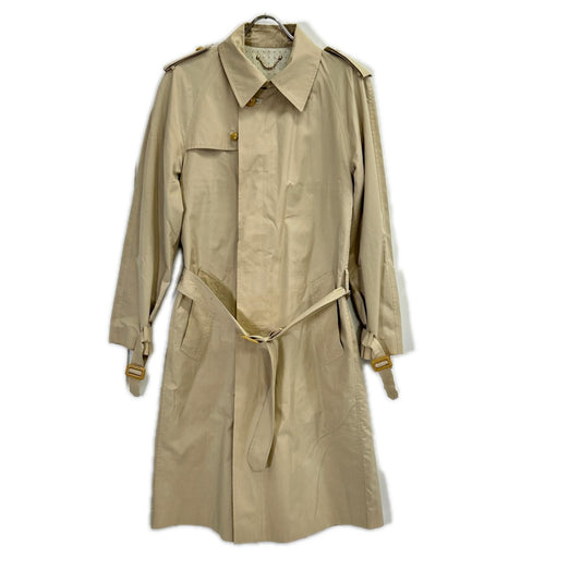 LOUIS VUITTON Walnut Button Cotton Silk Coat Beige Size 46