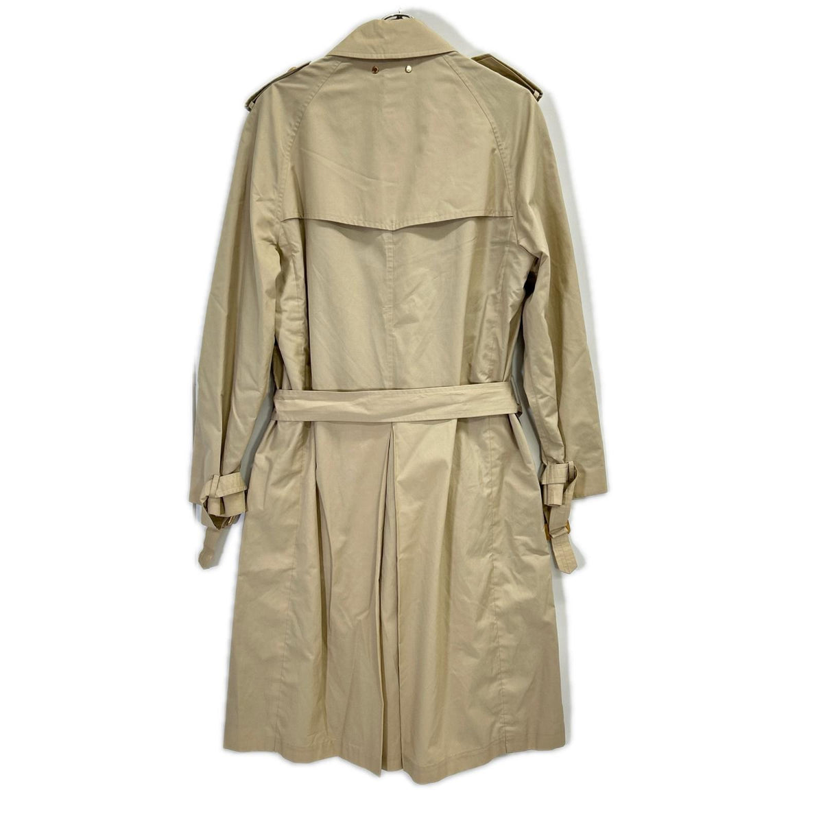 LOUIS VUITTON Walnut Button Cotton Silk Coat Beige Size 46