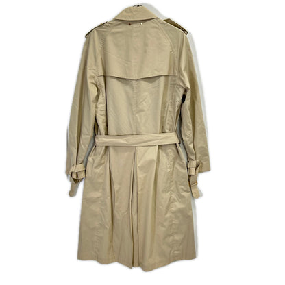 LOUIS VUITTON Walnut Button Cotton Silk Coat Beige Size 46