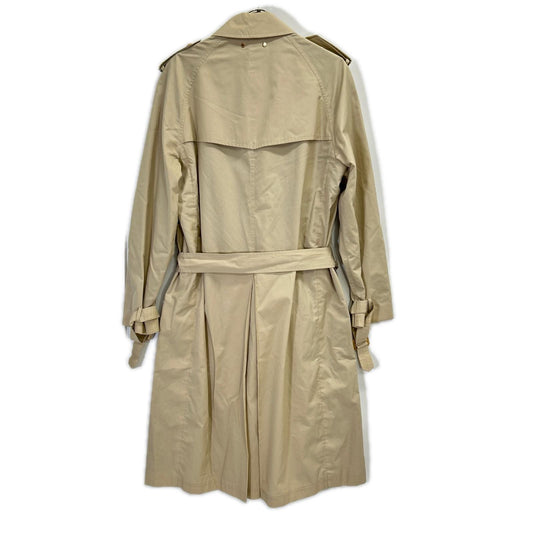 LOUIS VUITTON Walnut Button Cotton Silk Coat Beige Size 46