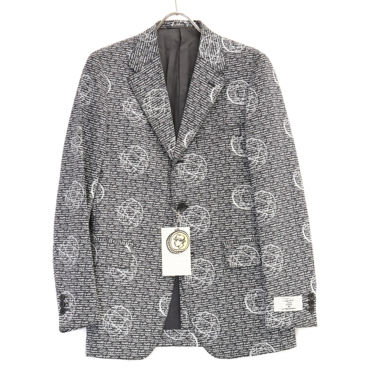 UNITED ARROWS Futura for Nigold 3B Pattern Suit Gray Size 46