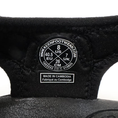 KEEN NEWPORT H2 Sport Sandals Triple Black Size 8