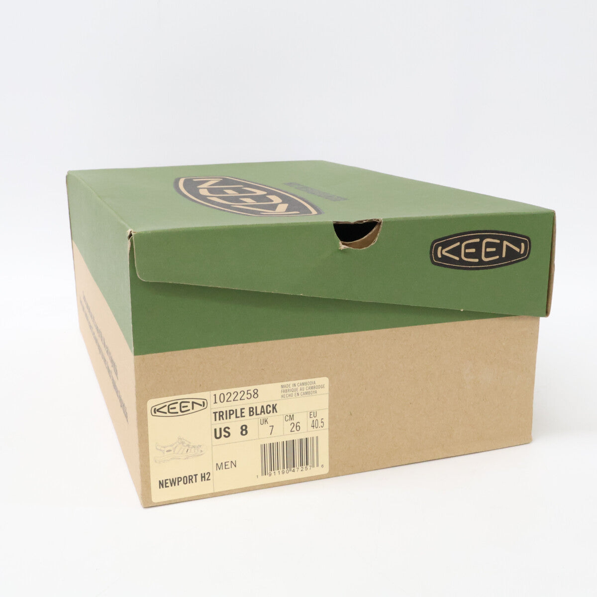 KEEN NEWPORT H2 Sport Sandals Triple Black Size 8