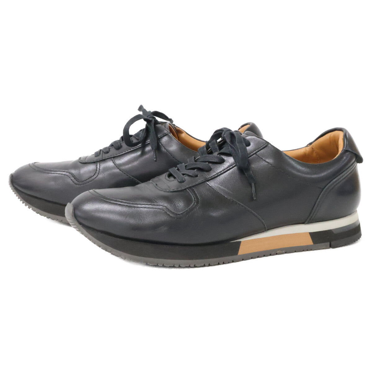 Asics RUNWALK 1231A177-001 Leather 3E Sneakers Size 25EEE