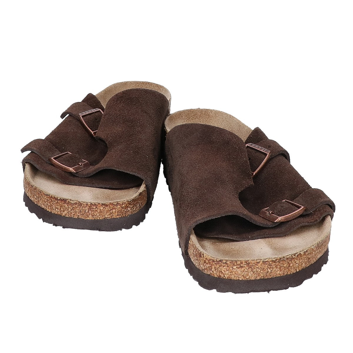 BIRKEN STOCK Zurich Suede Soft Sandals Brown Size UK7