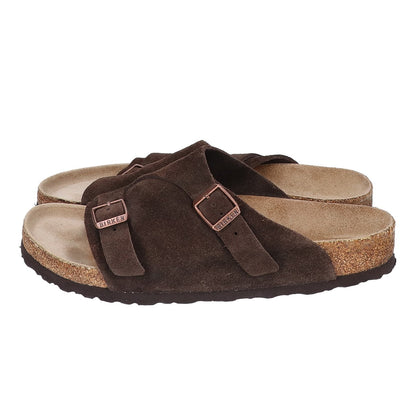 BIRKEN STOCK Zurich Suede Soft Sandals Brown Size UK7