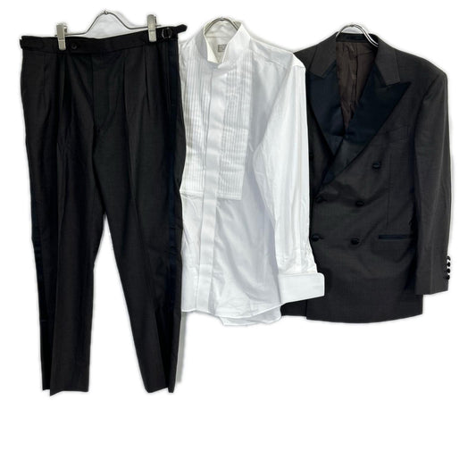 No Brand Brown VBC Double-Breasted Tuxedo Suit