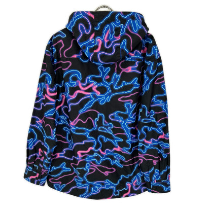 VALENTINO Neon Camo Print Nylon Reversible Overshirt Jacket Size 48