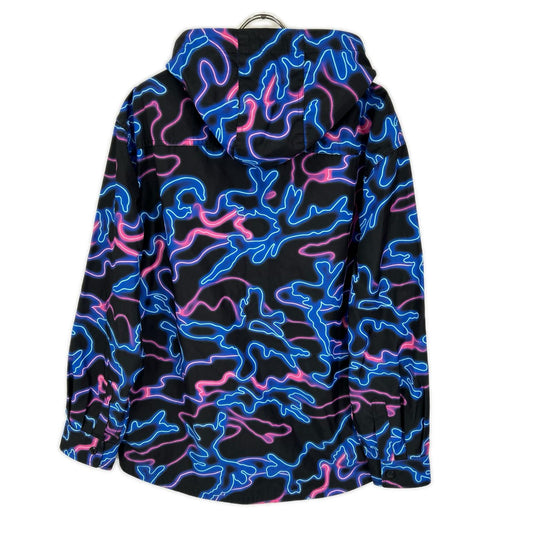 VALENTINO Neon Camo Print Nylon Reversible Overshirt Jacket Size 48