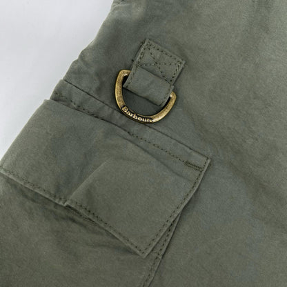 Barbour Spey Poplin Short Cotton Pants Khaki Size M