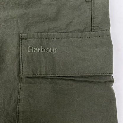 Barbour Spey Poplin Short Cotton Pants Khaki Size M